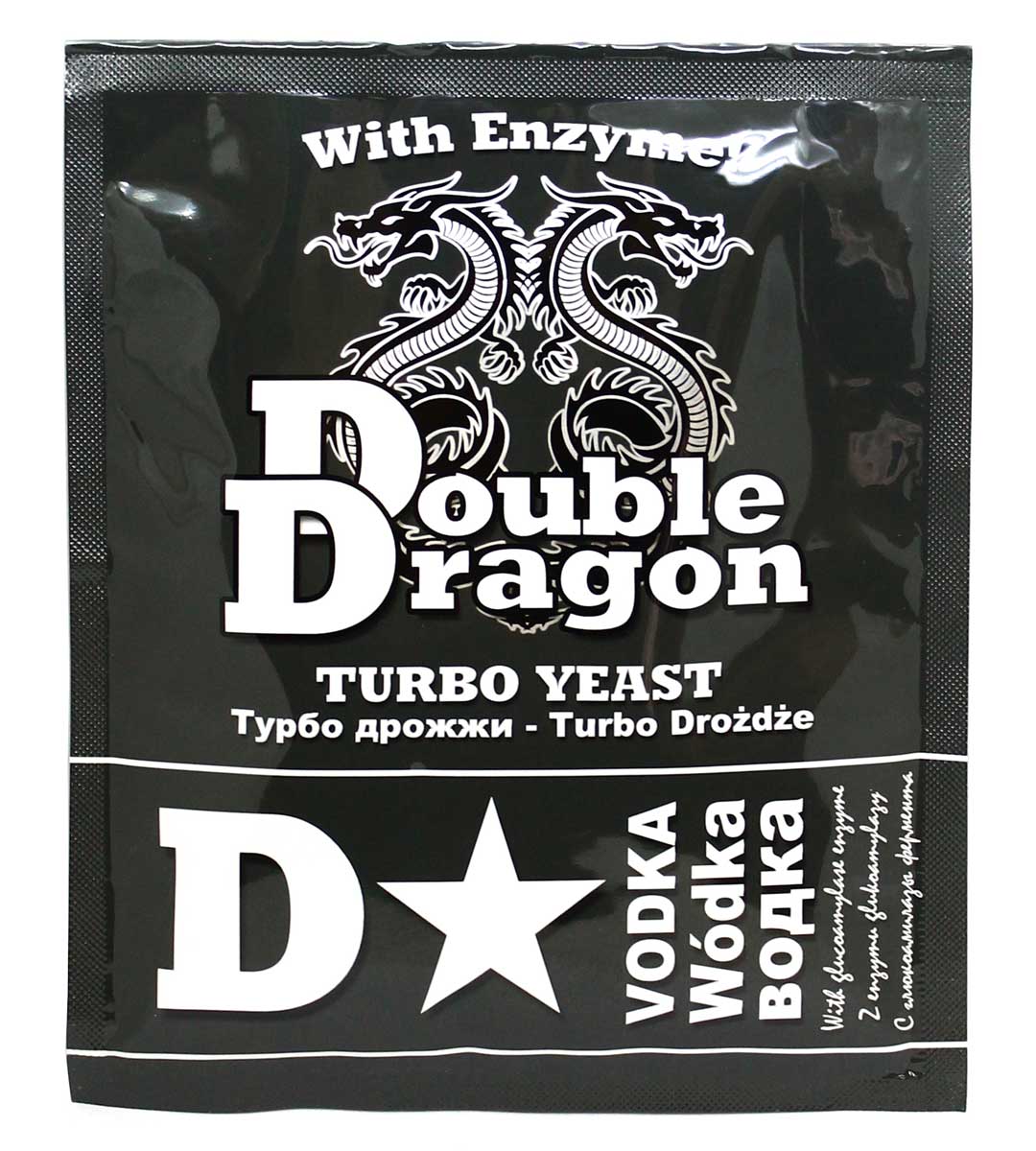 Спиртовые турбо-дрожжи для водки Double Dragon D-Star Vodka Turbo, 68 г.  Купить в интернет-магазине BeerMachines с доставкой по Москве и России