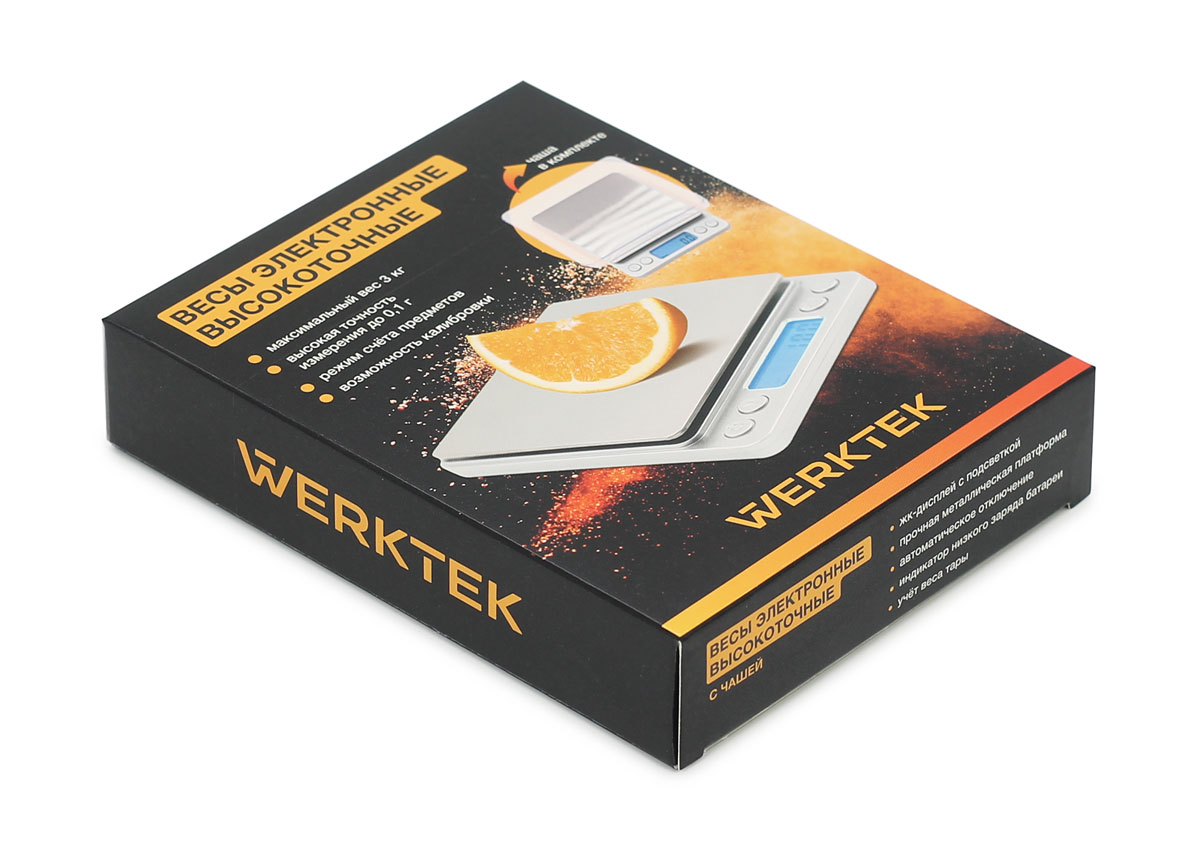 Весы электронные Werktek, 3 кг × 0,1 г